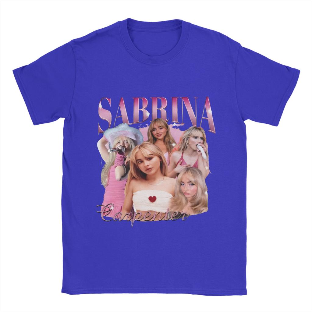 Men T-Shirt Sabrina Carpenters Funny 100% Cotton Tee Shirt Short Sleeve T Shirts Round Collar Tops Graphic