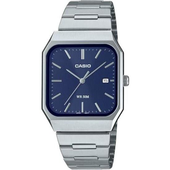 CASIO Standard Analog Quartz Mens Watch MTP-B185D-2A1V Navy Overseas Model