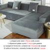 Copridivani in Tessuto di Velluto Usati per Spazio Living Sezione Elastica Divano a L Divano Angolare Custodia per Mobili Poltrona a L Copridivano per Mobili