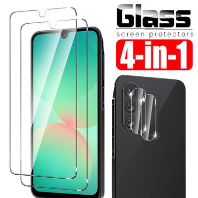 4w1 4 szt. Odporne na zarysowania HD Przezroczyste Szkło Hartowane+Folia na Obiektyw Aparatu Do Samsung Galaxy A26 A16 Ochraniacz Ekranu SamsungA26 4G 5G