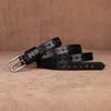 First Layer Cowhide Belt, Genuine Leather, Retro Versatile Tree Paste Leather Pin Buckle, Retro Belt, Young And Middle-Aged Belt Men