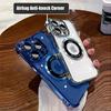 Transparent Plating Magnetic Cases For iPhone 16 13 12 11 17 Pro Max 14 15 Plus 17 Air For Magsafe Wireless Charging Phone Cover
