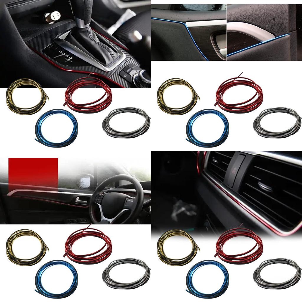 Car Interior Led Trim Strip With Pvc Material For Universal Vehicles And Auto Interior Decor