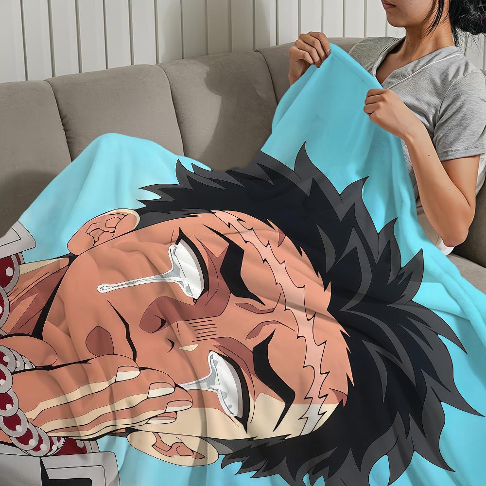 hot anime fanart cool g-Gyomei h-Himejima Blanket Flannel warm comfort soft plush blanket sofa living room bedroom travel gift