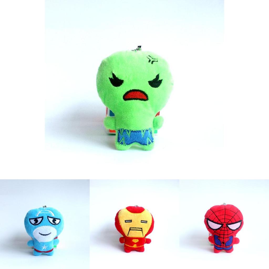 Marvel Avengers Plush Toy Spider-man American Soldier Doll Cute 10cm Collectible Gift
