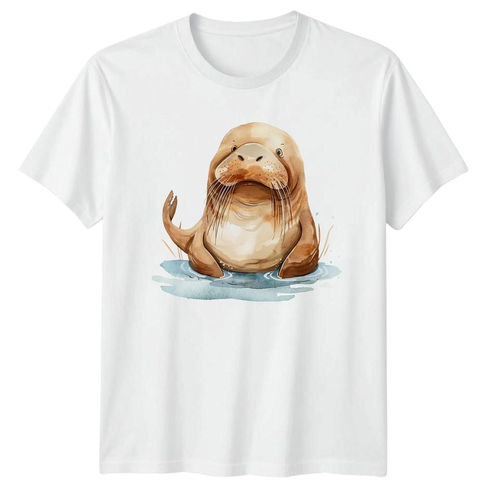 Cute Unisexatee Watercolor TShirt Ocean Animal Birthday Gift For Him And Her S