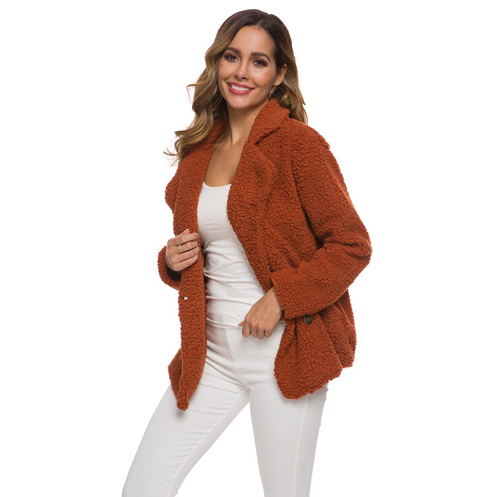 Female Warm Faux Fur Coat Women Autumn Winter Teddy Coat Casual Oversized Soft Fluffy Fleece Jackets Overcoat