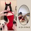 Sex Underwear Velvet Cheongsam Passion Temptation Bed Fast-break Straps Hollow Slim Hip-wrapped Pajamas