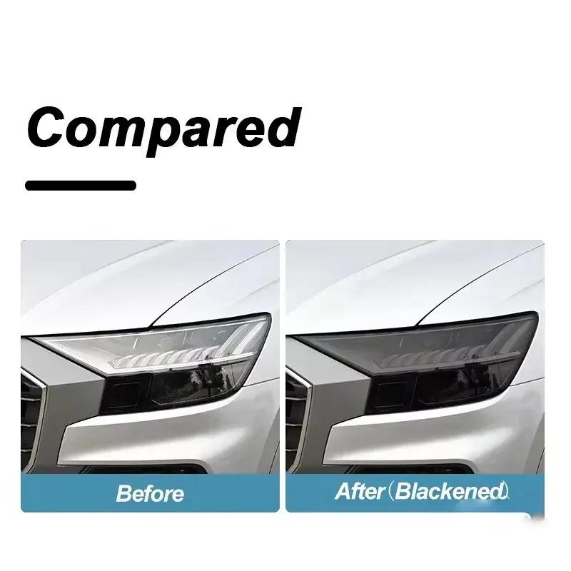2Pcs Pre-Cut for Chery TIGGO 8 L 2025-2026 Car Clear PPF TPU Sticker Transparent Black Headlight Protective Film Accessories