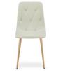 Libra Chair - Beige Fabric / Wood-Colored Legs X 3