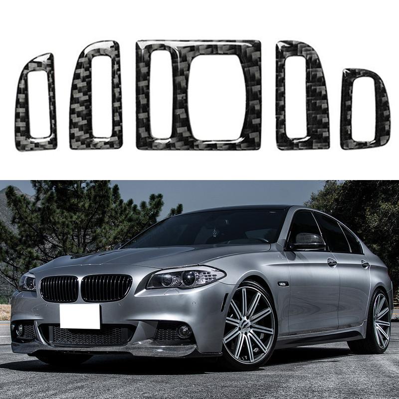 

5 шт. Накладки на центральные воздуховоды из углеродного волокна для BMW F10 5 серии 2011-2017