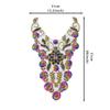 Heavy Industry Handmade Beaded Sequins Colorful Applique Clothing Evening Dress Performance Clothing Decorative Accessories Front Collar Cloth Sticker