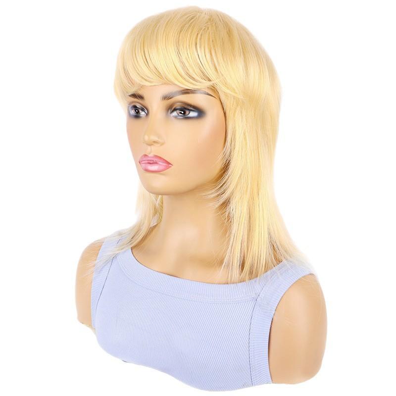 European and American wigs Women's short gold elf wigs PixieCut personalized short hair cover
