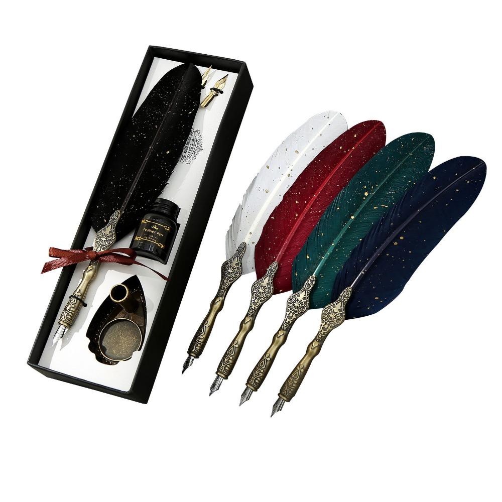 English Calligraphy Pen, Feather Pen, Dip Pen, Practice Calligraphy Pen, High-end, Art, Artistic Calligraphy, Glass Comic Pen