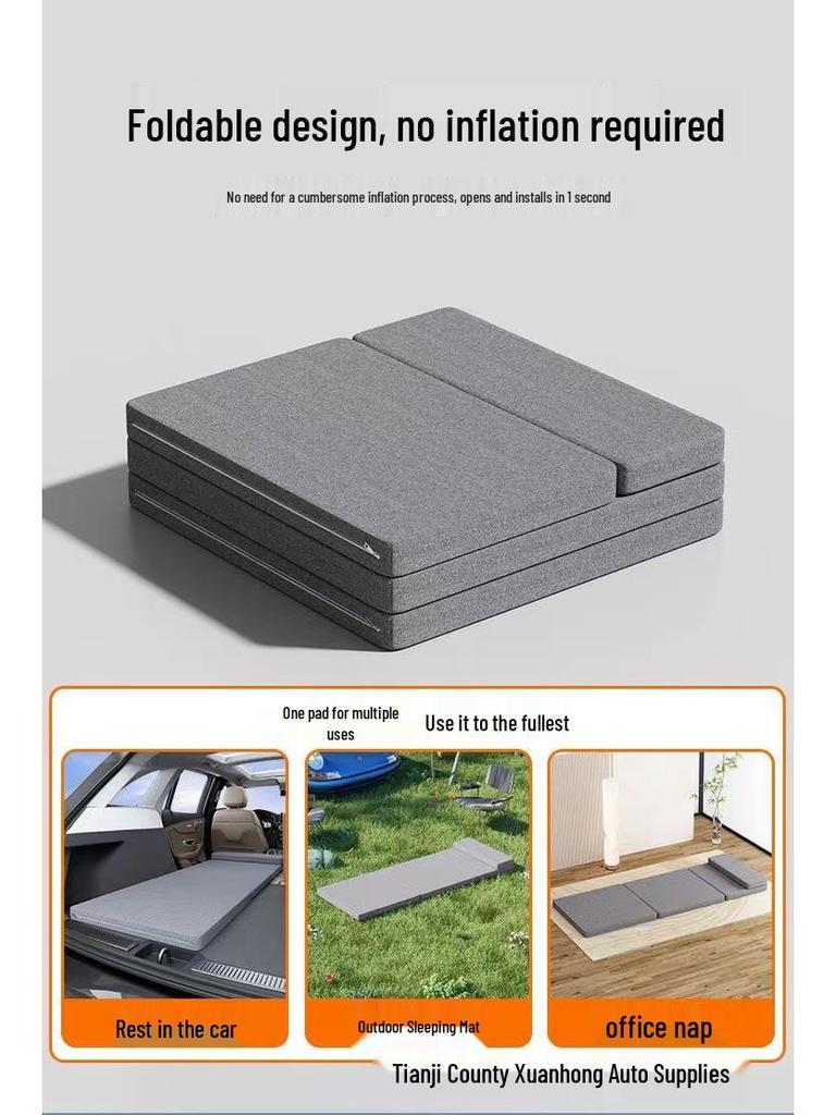 Single Folding Car Pad Mattress - Office Nap & Tatami Floor Sponge Bed