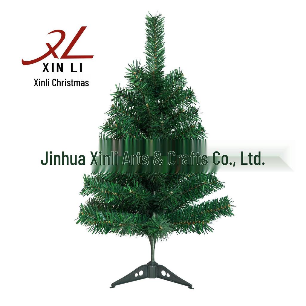 1.8m/2.1m Encrypted PVC Christmas Tree with Ornaments - Green Holiday Decoration Item
