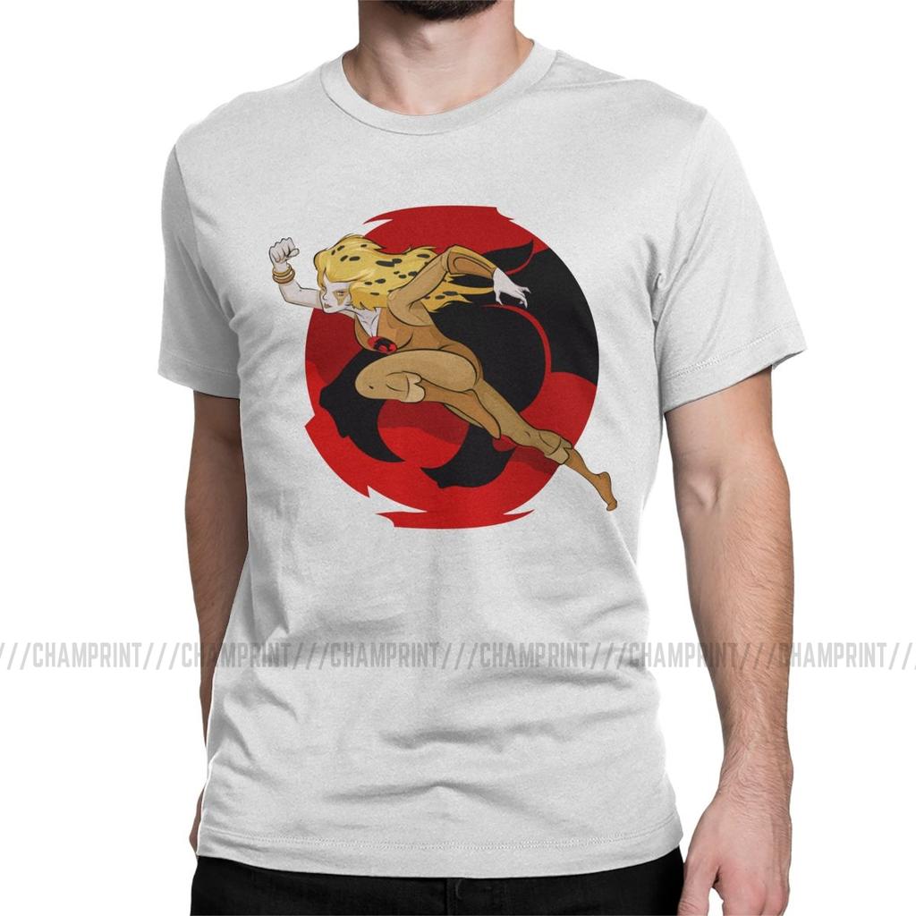 Mens Cheetara T Shirt Thundercats 80s Retro Cartoon Clothing Novelty Short Sleeve Crewneck Tee Shirt New Arrival TShirt