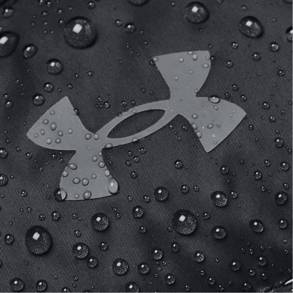 Under Armour Gesteppte Daunenjacke mit Logo-Print, lässig, einfarbig, mit Kapuze, Damen-Oberbekleidung, Schwarz 1372648-001