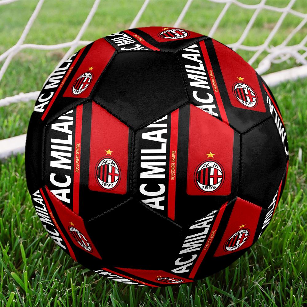 Pallone da Calcio AC Milan Tema Taglia 5, Adatto Sia per Partite Indoor che Outdoor, un Regalo Adatto a Tutti.