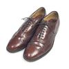 USED/Vintage USA Made Johnston and Murphy Size 11D B 28.5 29.5cm Full Brogue Leather Shoes Brown