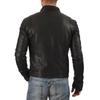SKINOUTFIT Men's Genuine Lambskin Black Leather Jacket Stylish Motorcycle Bomber Biker Outerwear MJ 02