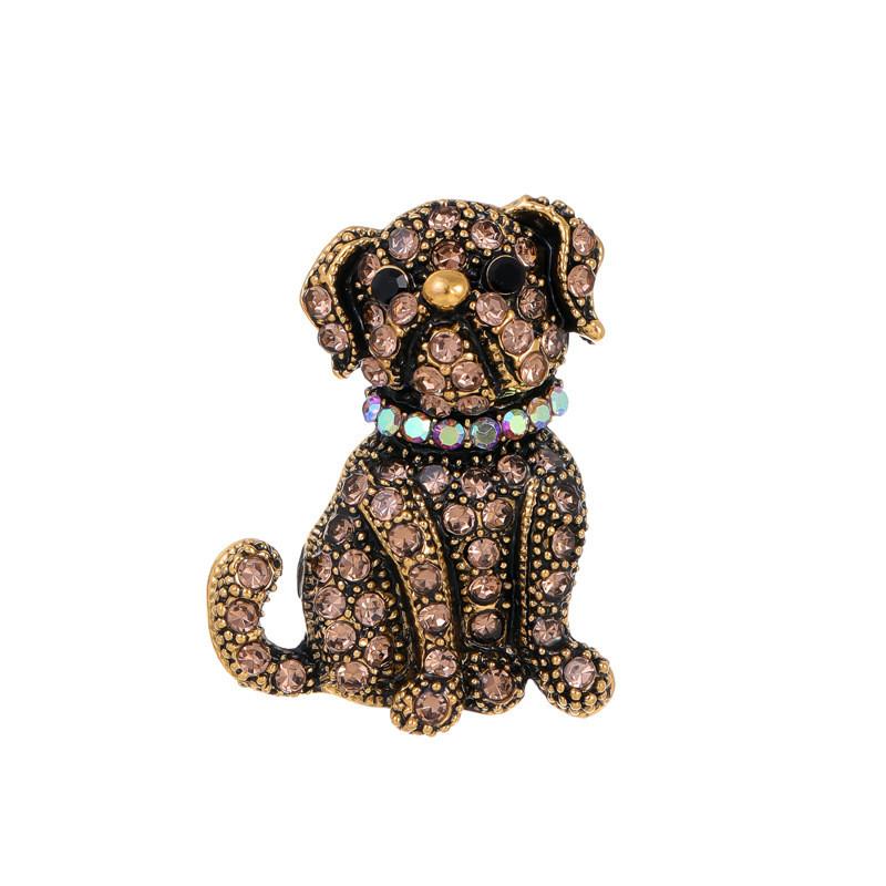 

Vintage Dog Brooch Zinc Alloy Animal Pin Jewelry For Men Women