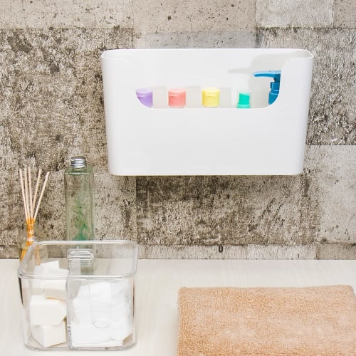 Astro Wrap Holder, White, Approx. W26.8 X D7.8 X H15.5cm, Wrap Case, Wall-Mounted Rack, Wrap Stand, 711-54