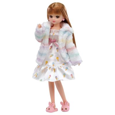 TAKARA TOMY Licca-chan Dress LW-06 Fluffy Room Wear Dress Up Play Toy Ages 3+