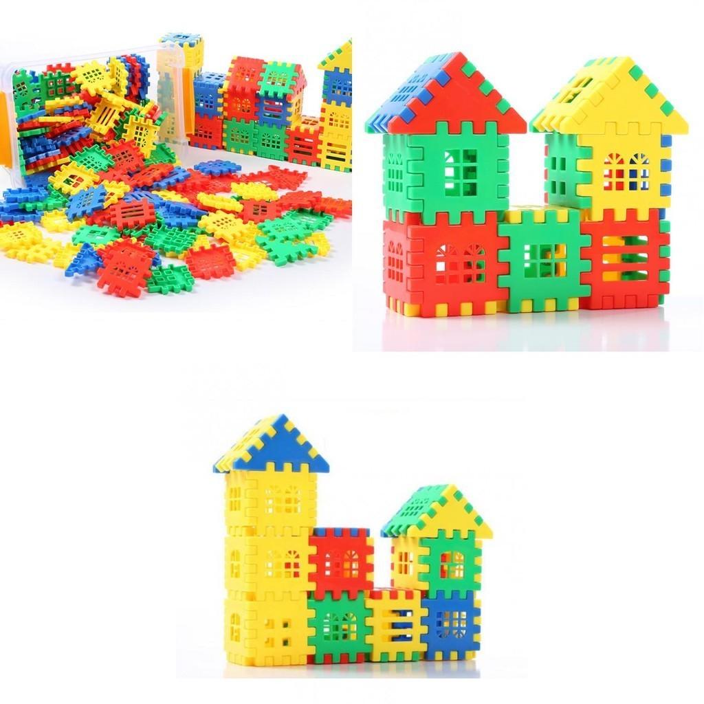 Big Chunky House Building Blocks Toy For 3-6 Year Old Girls And Boys 50-100 Pieces