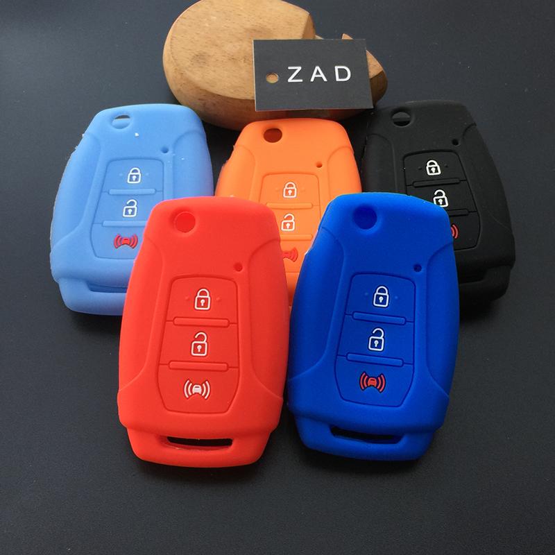 3 Buttons Interior Accessories Silicone Car Key Cover Case for Ssangyong Tivoli 2020 Rexton Korando C Keyless