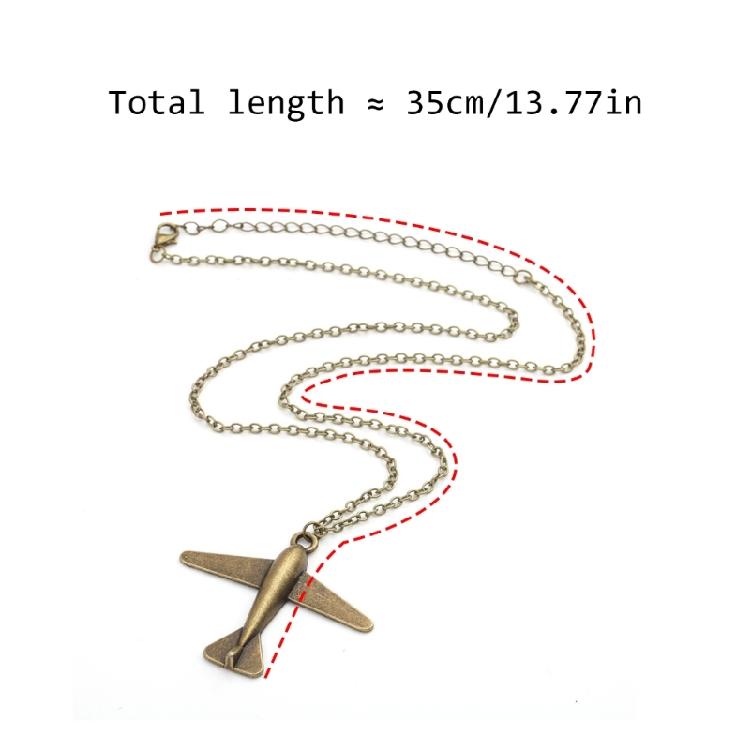 Airplanes Necklace Flight Attendant Costume Accessories Airplanes Pendant Necklace with Chain Flight Attendant Necklace