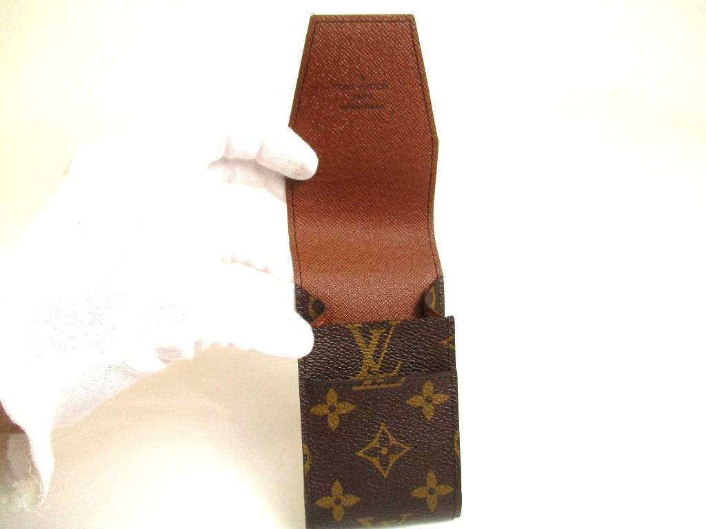 Authentic LOUIS VUITTON Monogram Leather Brown Cigarette Cases #a954  Refurbished
