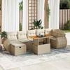 VidaXL Garden Lounge Set with Cushions 5 Pcs Beige Braided Resin Acacia 3328066