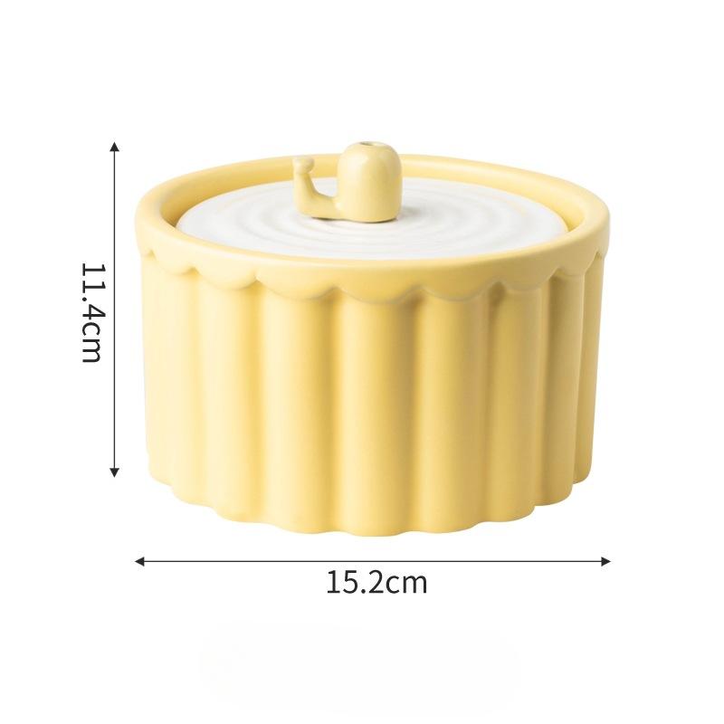 

Диспенсер для воды для кошек, керамический автоматический циркулирующий диспенсер для воды, поилка для котят, кормушка для домашних животных, собака не мочит рот 15.2*11.4 cm