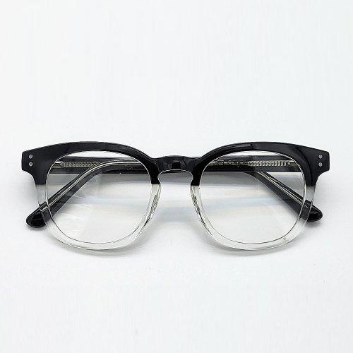 Lapeullolida Nl Black Transparent Horn-Rimmed Glasses With Blue Light Blocking Lenses