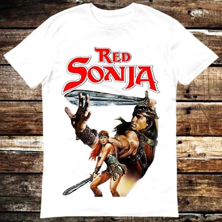 Red Sonja Schwarzenegger 80s Movie Film Conan T Shirt 6352 2XL