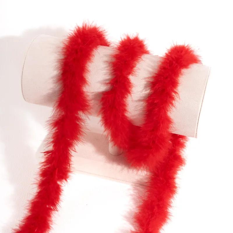 DIY 2M Fluffy Marabou Feather Boa Natural Turkey Feathers DIY Craft Sewing Trim Hat Costume Decor Home Wedding Party Accessories