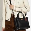 Coach Willow 24 Turn-lock Zipper Double-layer Pebbled Leather Bucket Bag Tote Bag Tote Bag Shopping Bag Hand-held Crossbody Bag Medium Women's Black