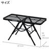 Campers Collection Tough Light Action Table Black, šířka x hloubka x výška [Yamazen] TAT-8640 (MBK) velikost 87,5 40,5 35,5/50/60 cm