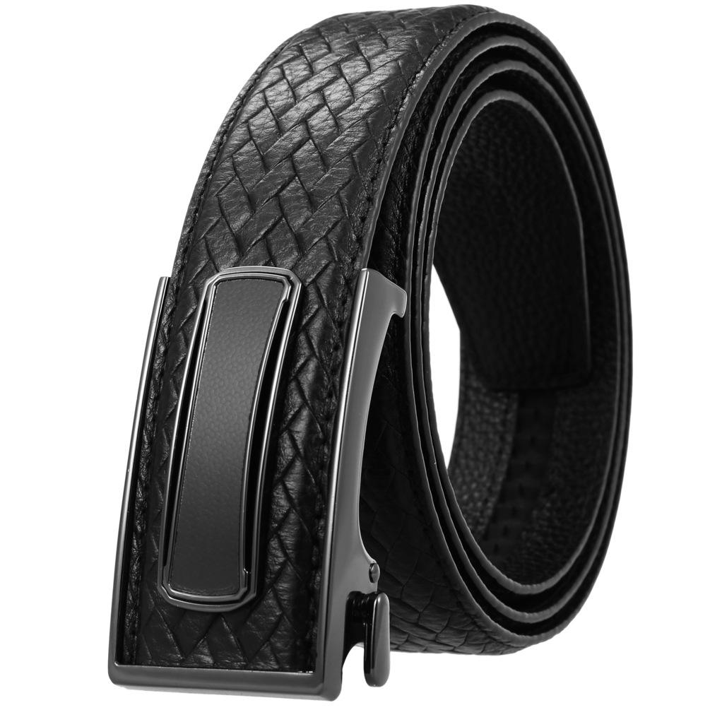 Ceinture tendance en cuir de vachette pleine fleur, boucle intérieure ceinture homme Ly36-23018-5