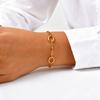 Waterproof Geometric Stainless Steel Bracelet, Handmade Stack Chain Bracelet for Women Femal, Valentine‘s Day Gift