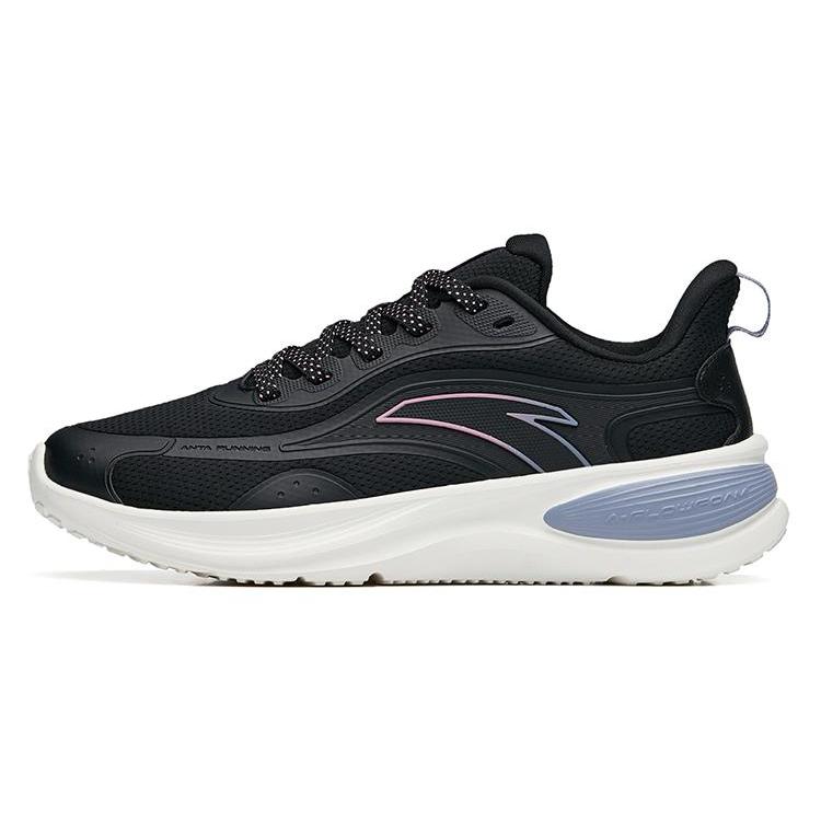 

New Anta Shock Absorbers Slip Resistant Abrasion Resistant Low top Running Shoes Women s Black 122245571-5 36