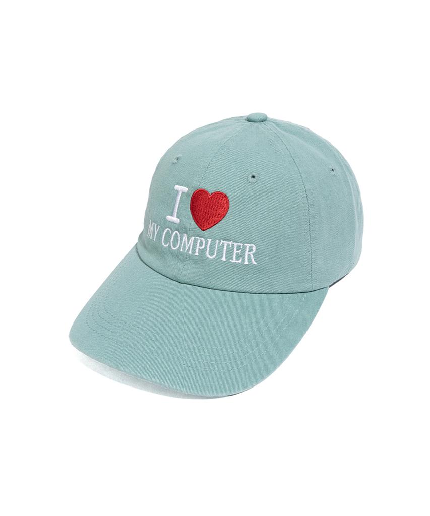 NET SOCIAL CLUB I Love My Pc Washed Cap (Aquafier)