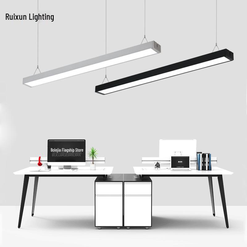 

Постмодернистский линейный подвесной офисный светильник Sharp 24W Black Frame 1200x70x40mm