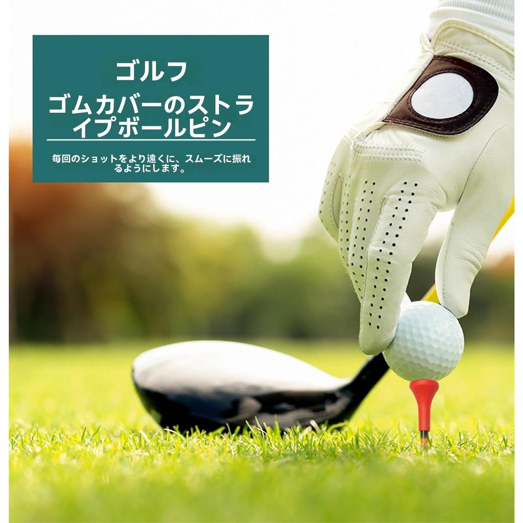 10 Pieces & Fun) Golf Tee Long Tee 83mm Colorful