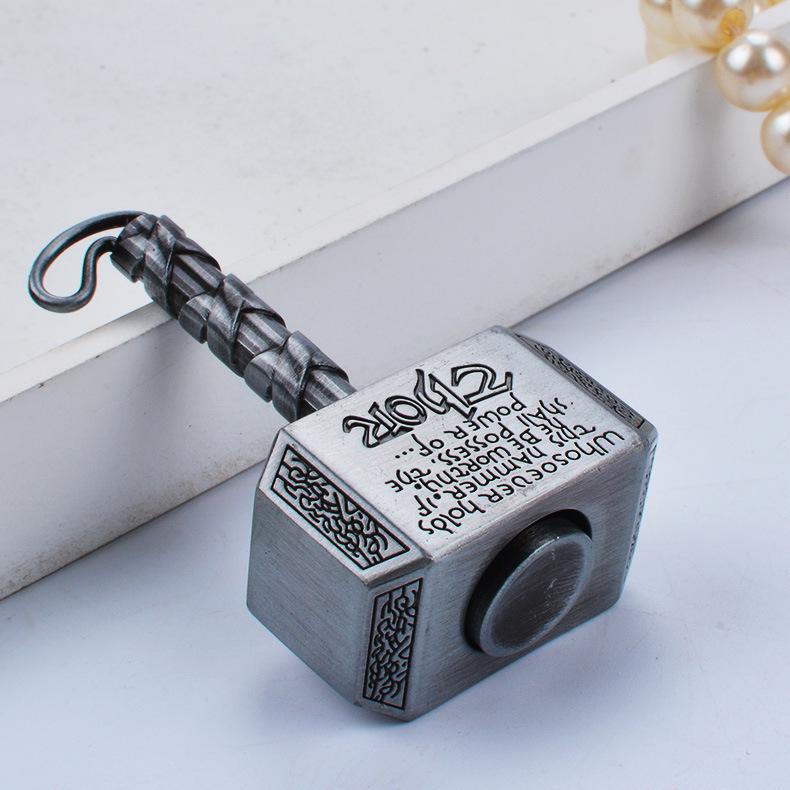 Thor's Hammer Metal Fidget Spinner - Unisex Gift for Kids & Adults