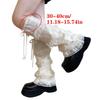 Elegant Ribbon Lace Leg Warmers Breathable Fabric Soft Yarn Stretchy Boot Cover For Homewear And Outfits