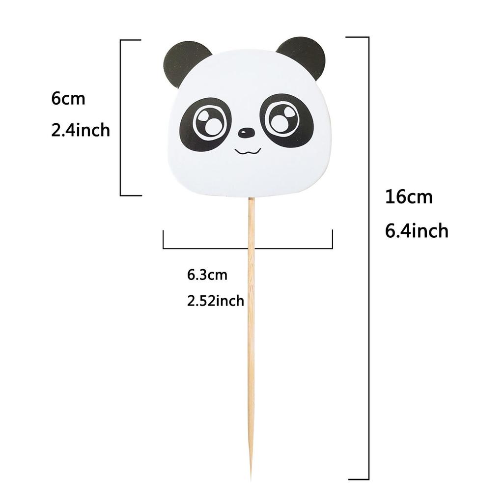 Cute Panda, Cake Topper, Cake Plugin, Creative Dessert Table Decoration, Panda Birthday Party Decoration