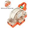 1PSC/32A/63A/100A 2P Transparent with Lamp Two Pole Double Throw Disconnect Switch (Color : 2P 32A)