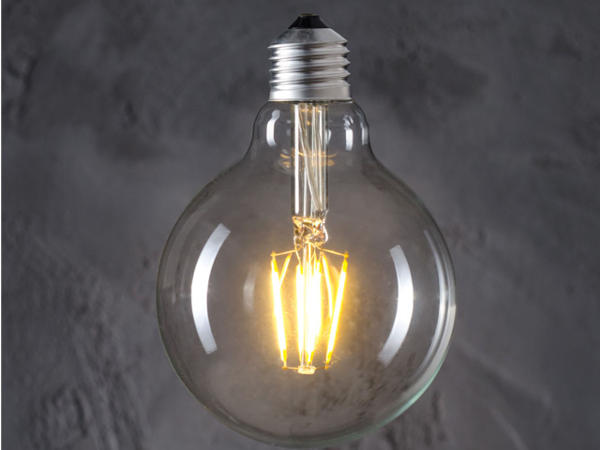 Dekorative LED-Glühbirne E27 4000K Filament 8W G80